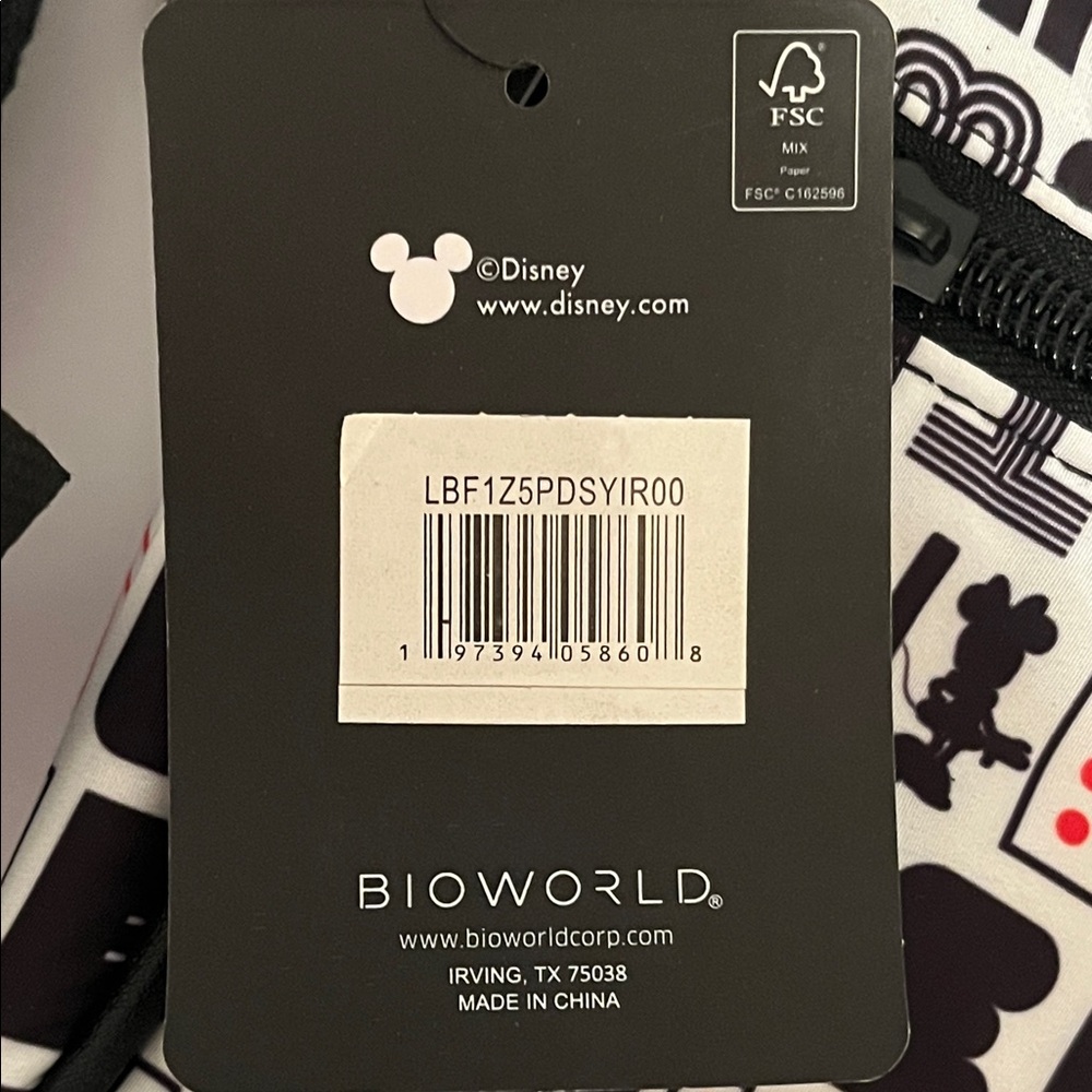 Bioworld Disney Minnie Mouse Black and Red Small Mini Messenger Bag Purse NWT - Picture 8 of 14